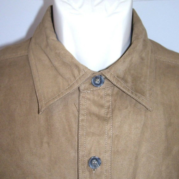 London Fog Lined Long Sleeve Button Shirt Medium - Picture 2 of 8
